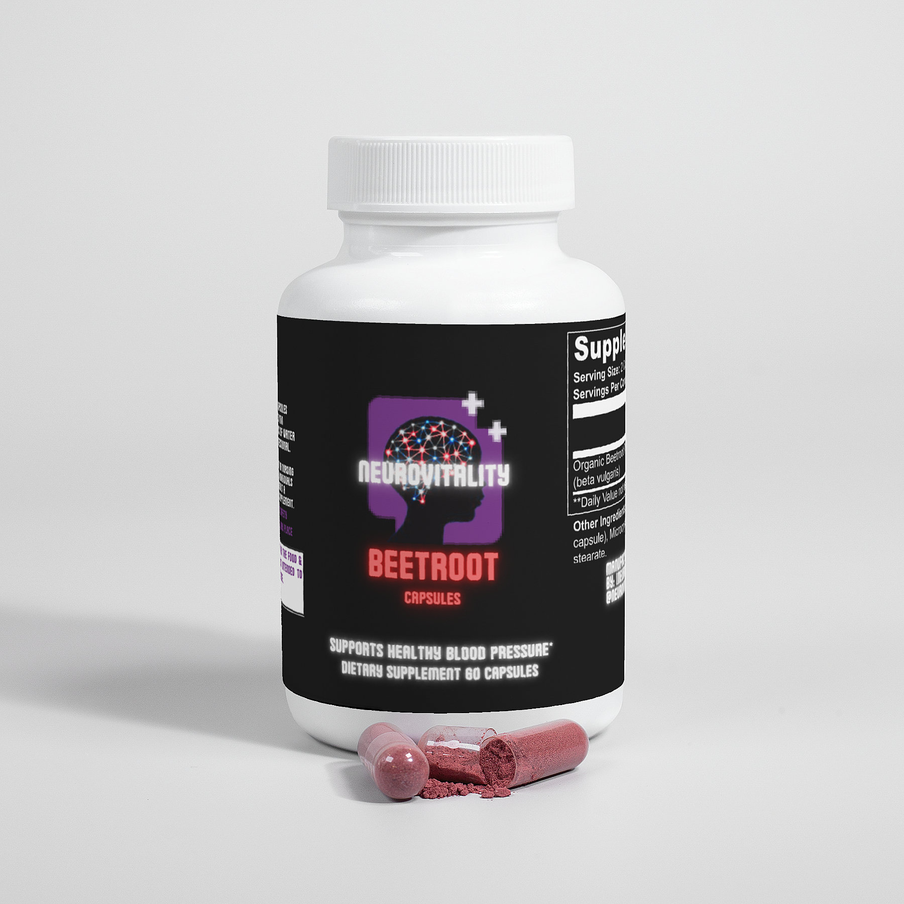 Beetroot Max supplement bottle
